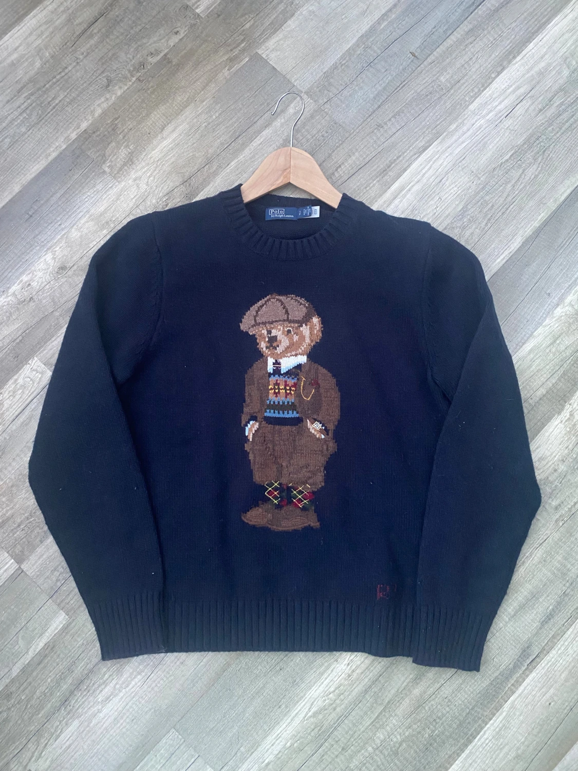 Stickad Ralph lauren polo bear tröja