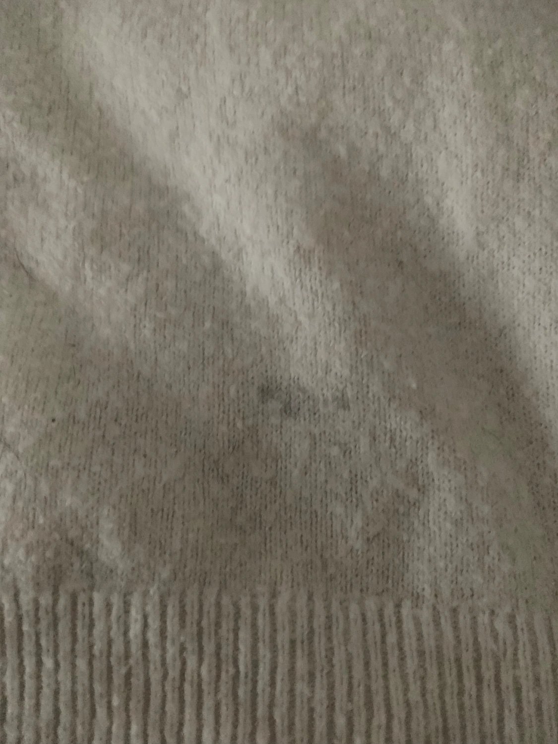 Vit stickad tröja från H&M - 1