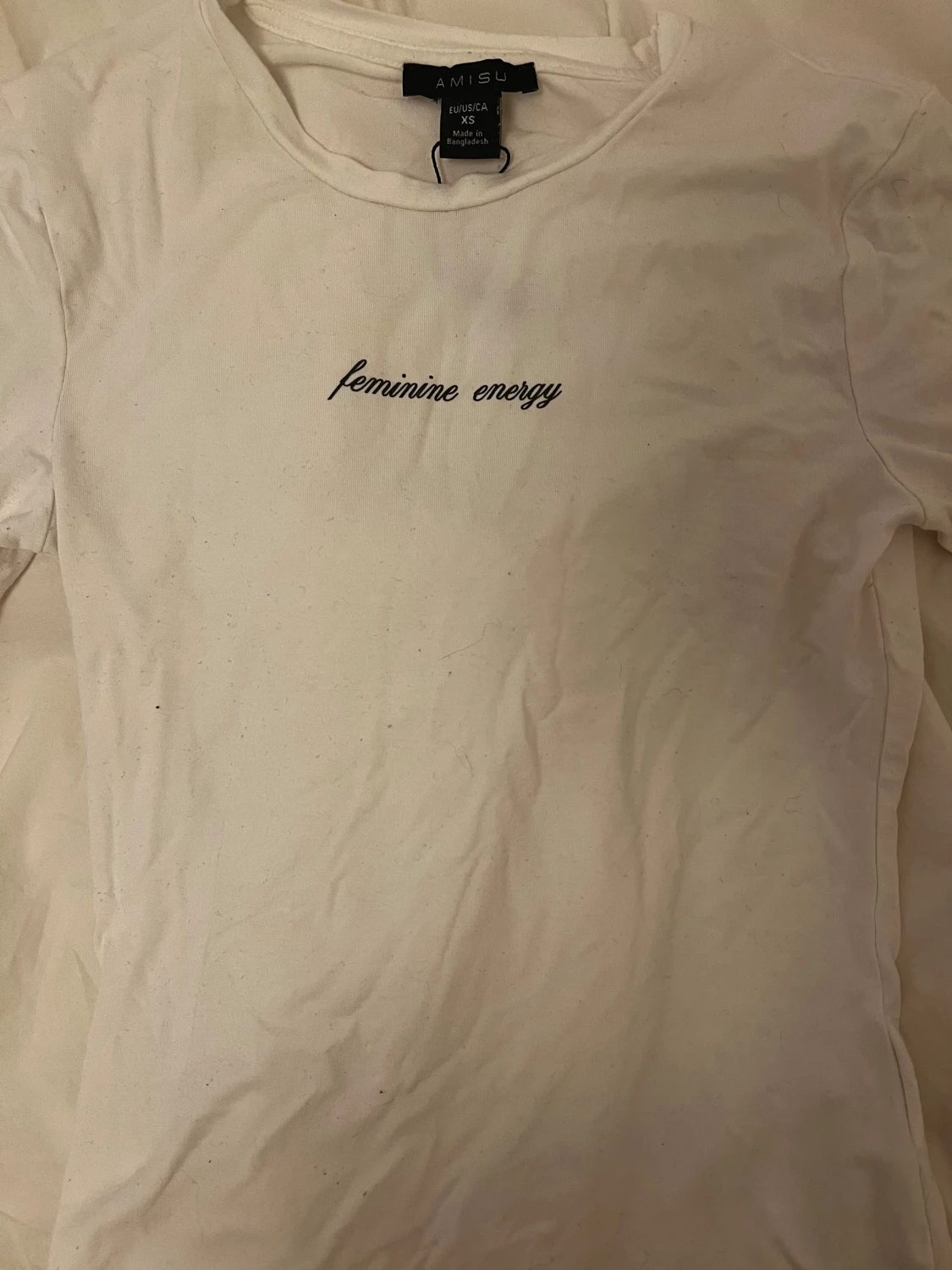 Vit långärmad topp från Amisu XS