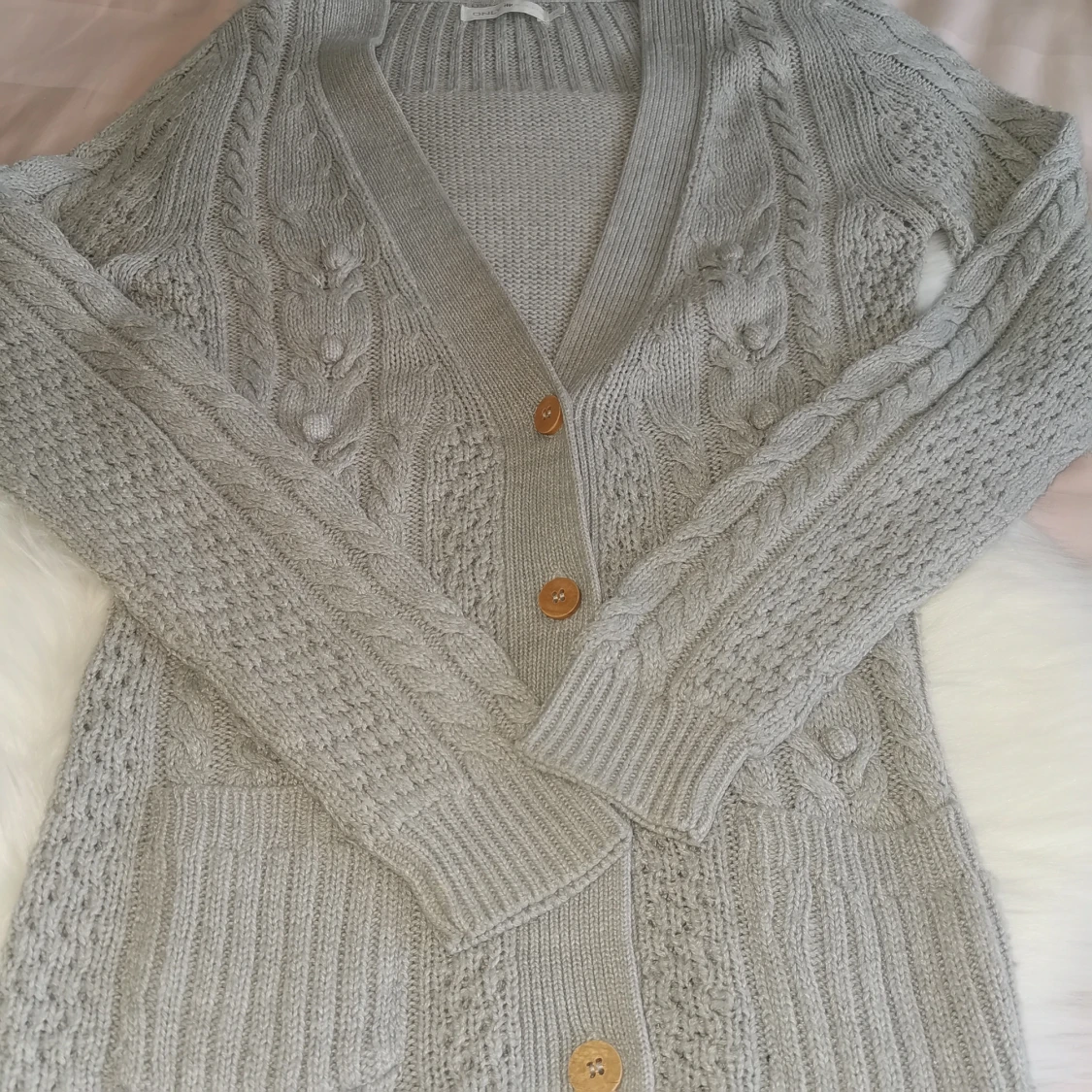 Only grå kofta, storlek XS