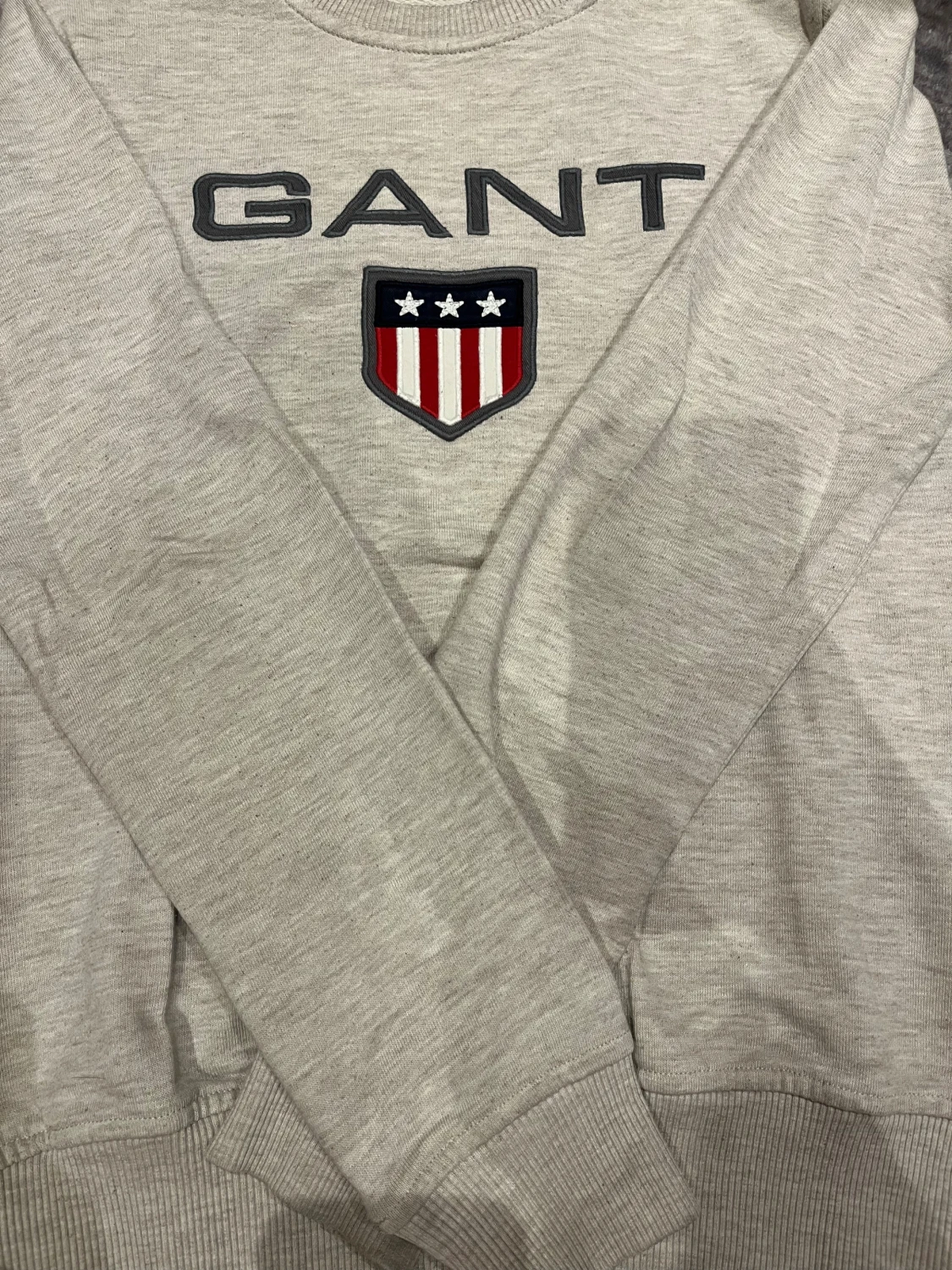 Beige sweatshirt från GANT