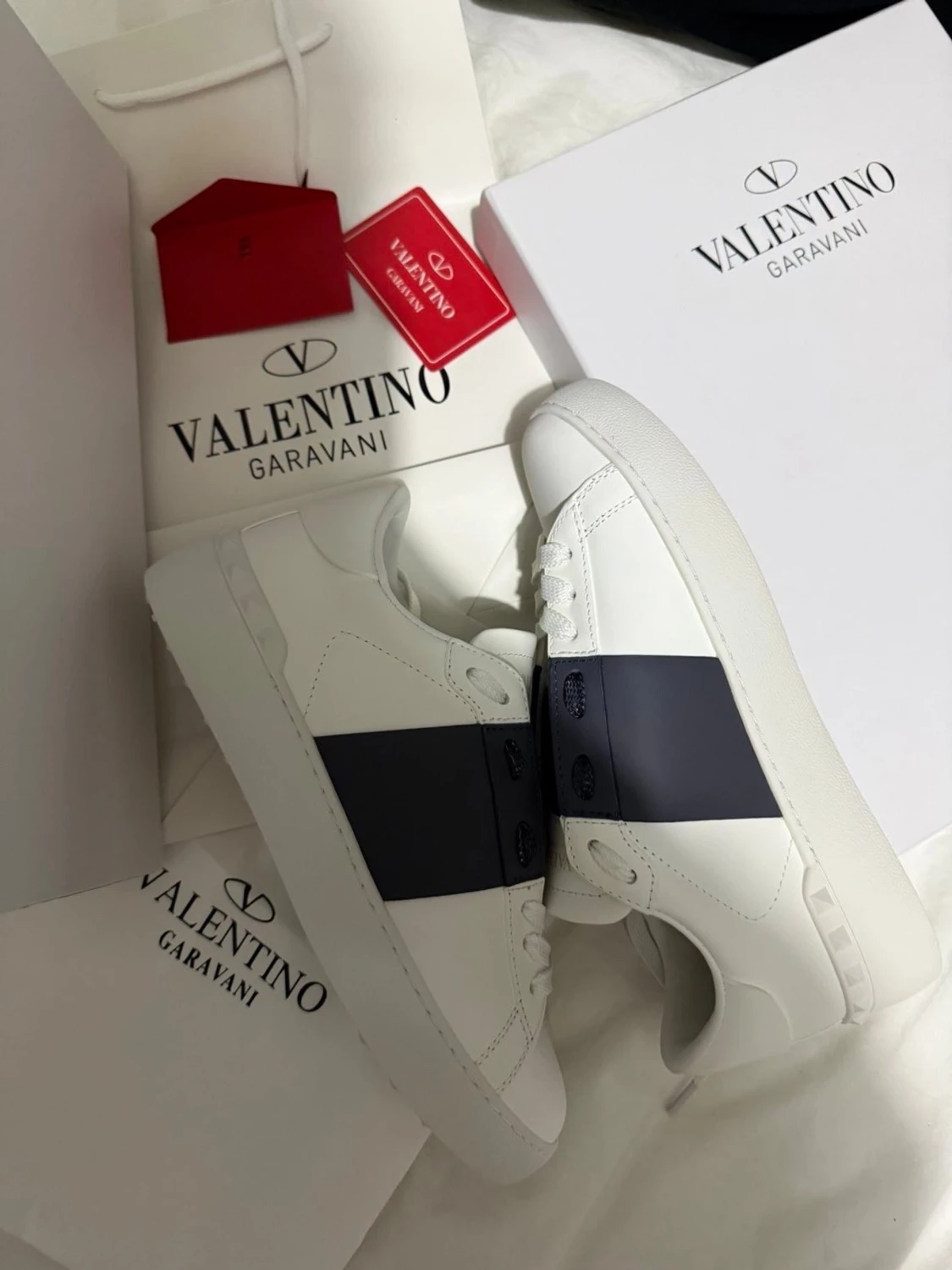 Valentino Garavani Open sneakers vit/blå - 2