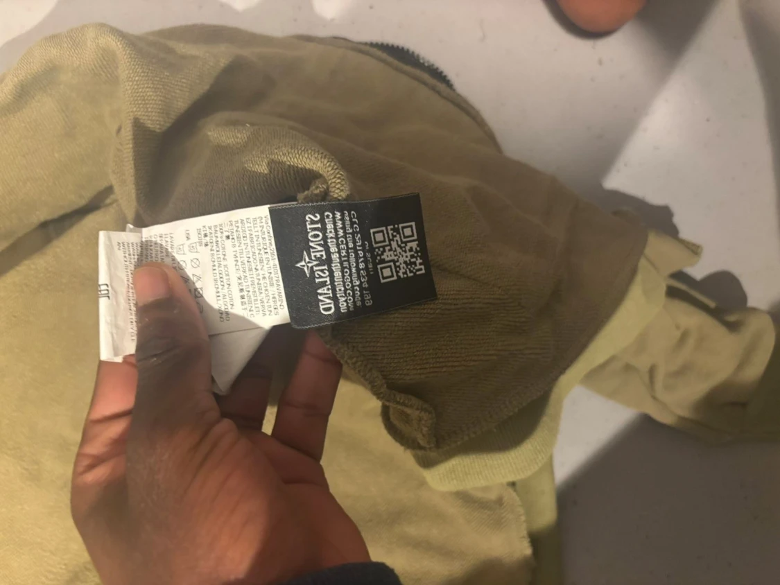 Khaki hoodie från Stone Island - 4