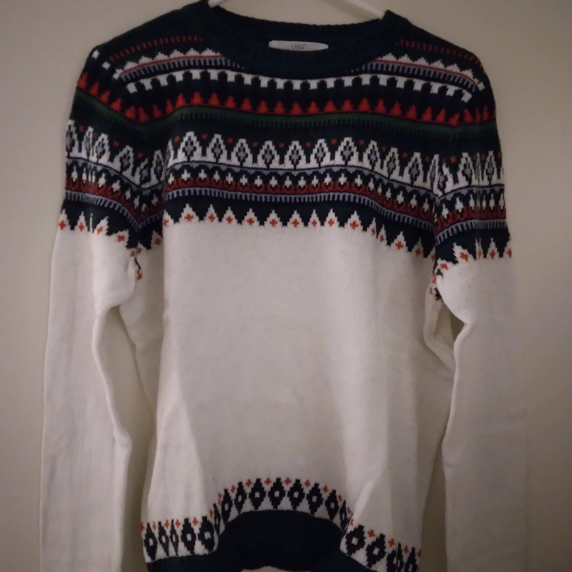 Mönstrad stickad tröja / jultröja från H&M L.O.G.G, Medium, NYSKICK - 1