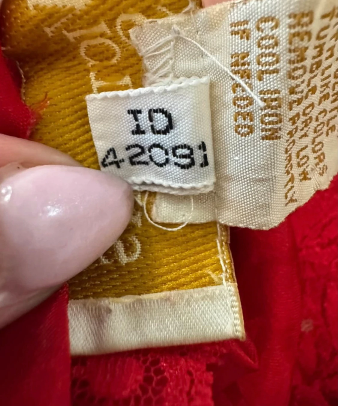 Röd spetsklänning från Victoria's Secret - 4