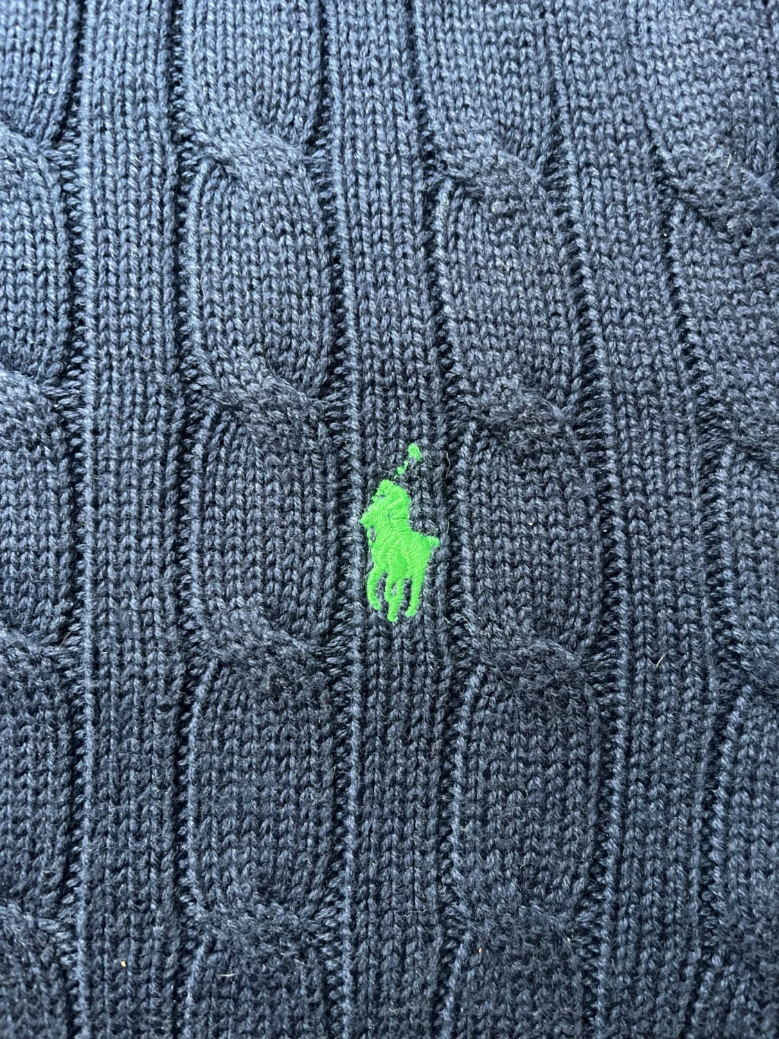 Mörkblå stickad tröja Polo Ralph Lauren - 3