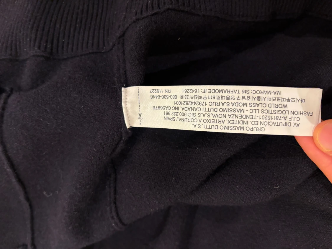 Svart XL kofta från Massimo Dutti - 3