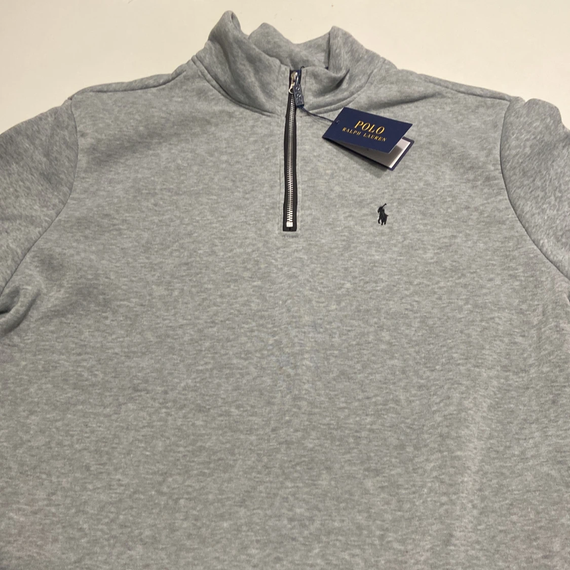 Grå half zip tröja från Polo Ralph Lauren