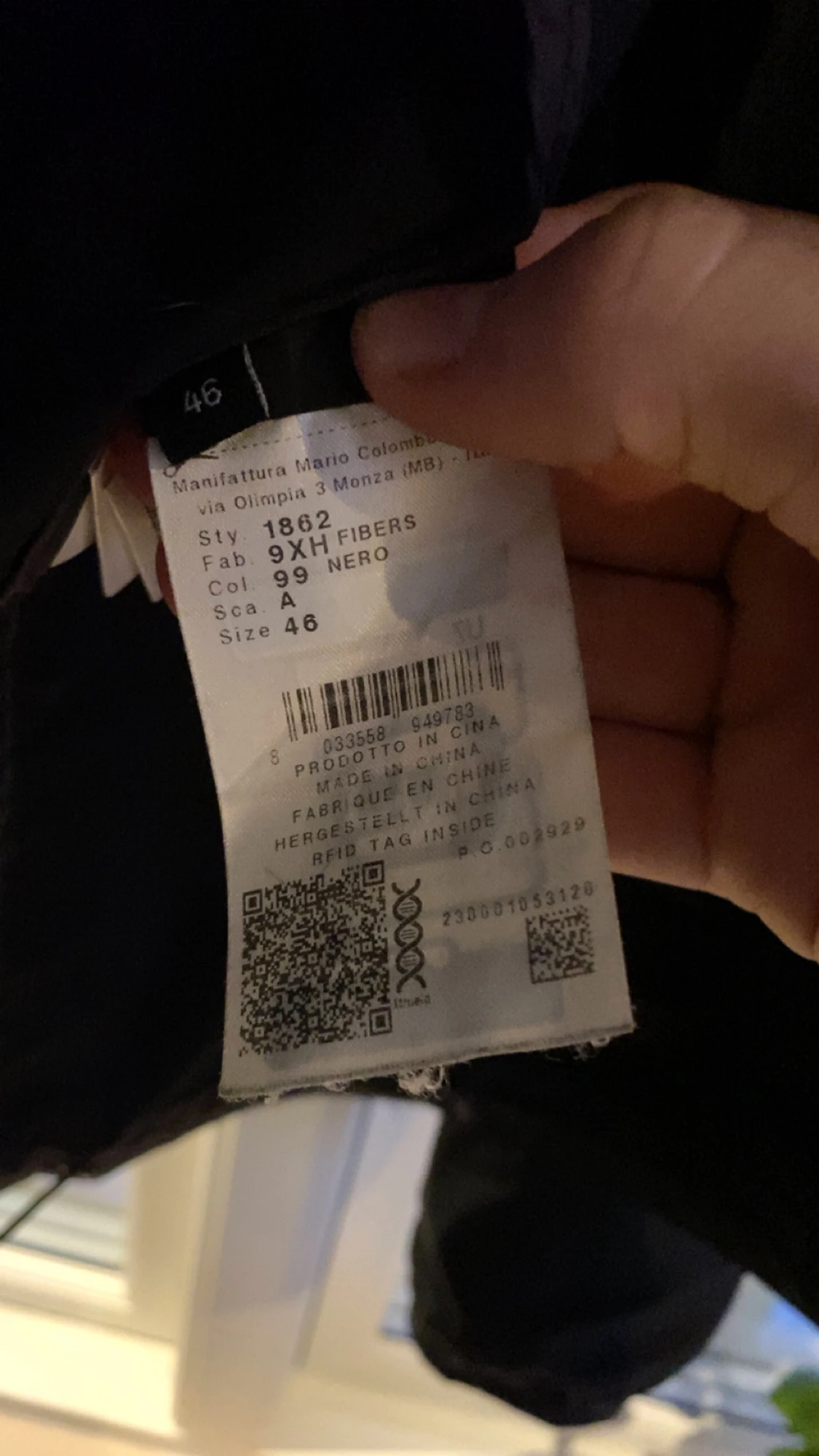 Svart vindjacka från Colmar, strl S - 3