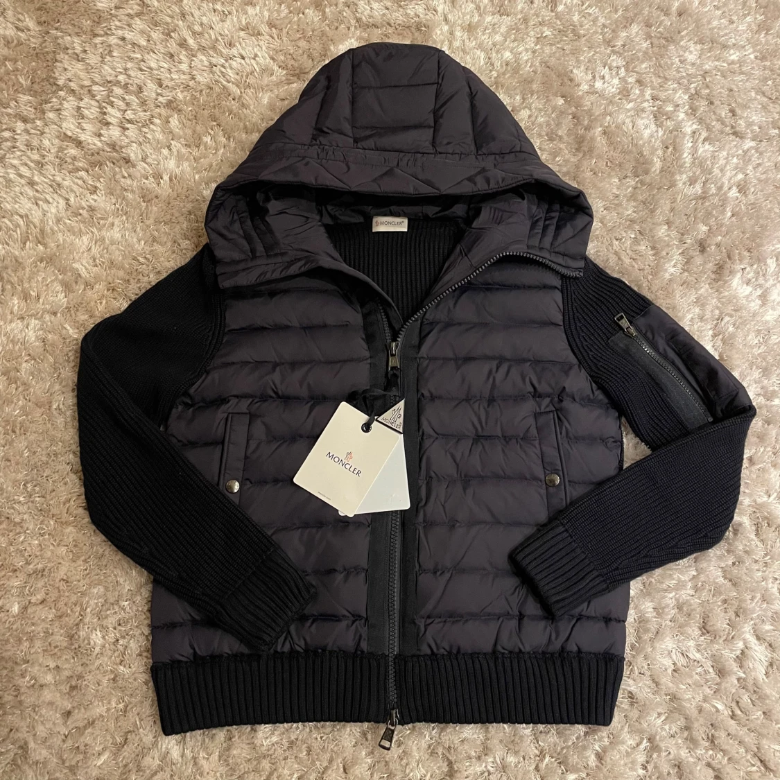 Mörkblå moncler cardigan - 1