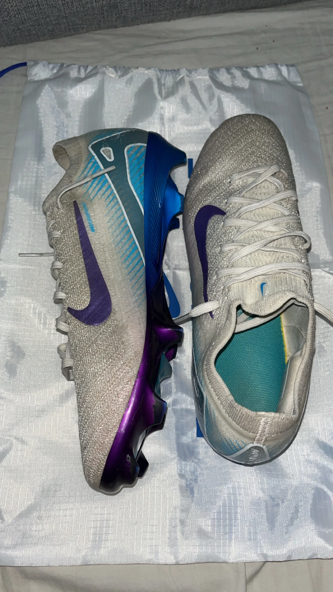 Nike Mercurial fotbollsskor blå/lila - 2