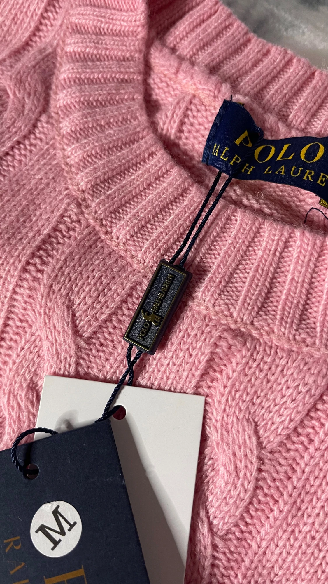 Rosa stickad tröja från Polo Ralph Lauren - 5