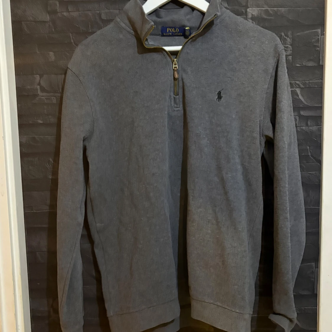 Grå half zip tröja från Polo Ralph Lauren