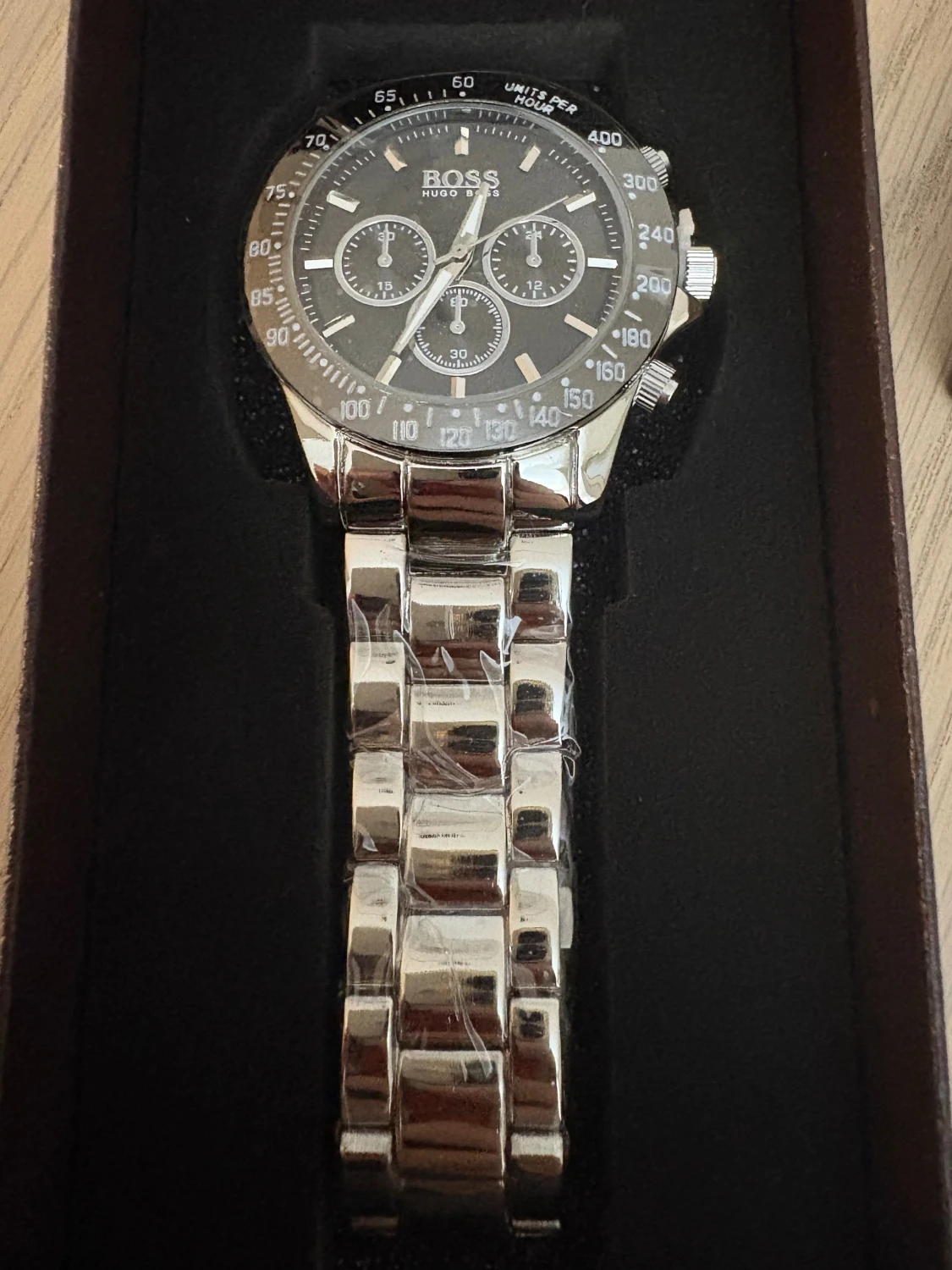 Silverfärgad Hugo Boss klocka