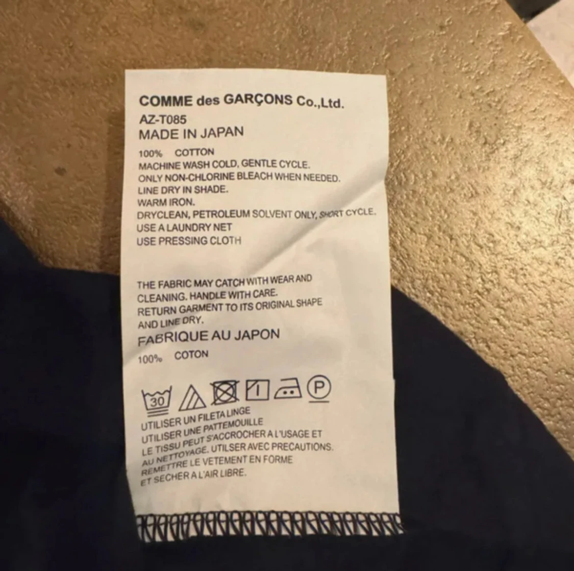 Blå Comme des Garçons Play t-shirt - 3