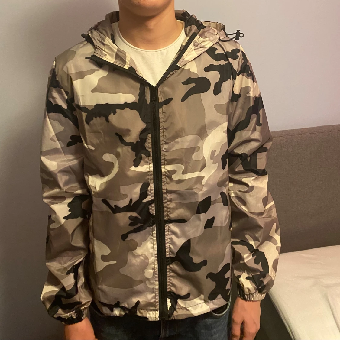 Camouflage vindjacka från Lindfors