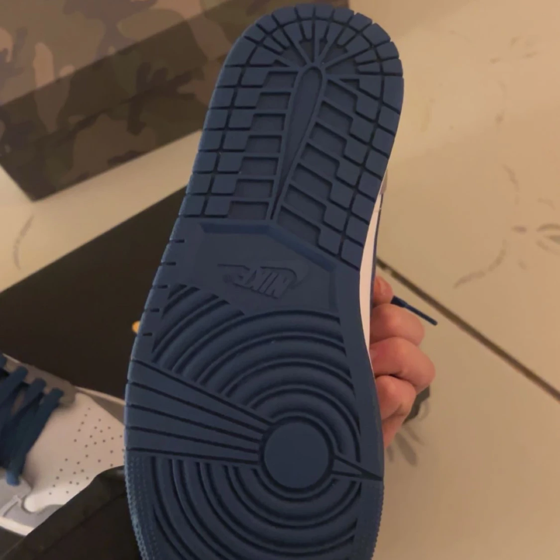 Nike Air Jordan 1 Mid blå/grå - 2