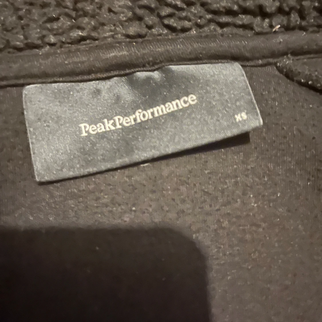 Svart Peak Performance fleece hoodie XS - 3