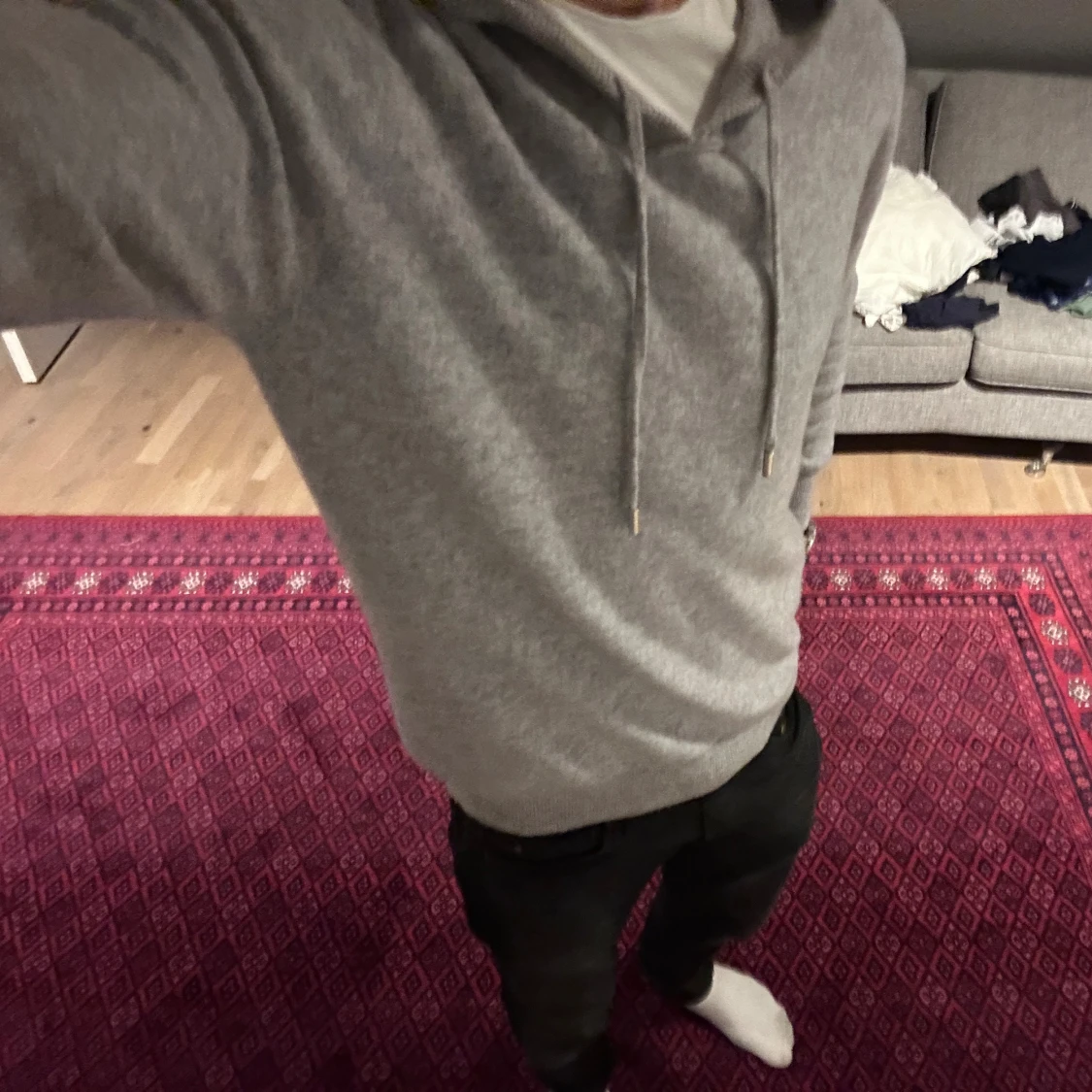 Merino Ulls tröja ljus grå. Helt ny  - 3