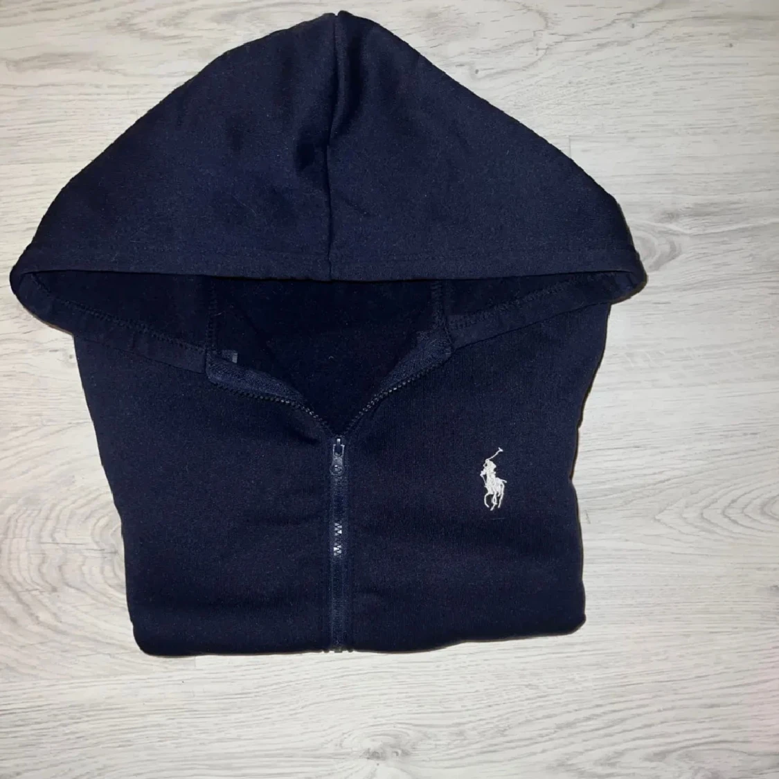Ralph Lauren mörkblå hoodie - 1
