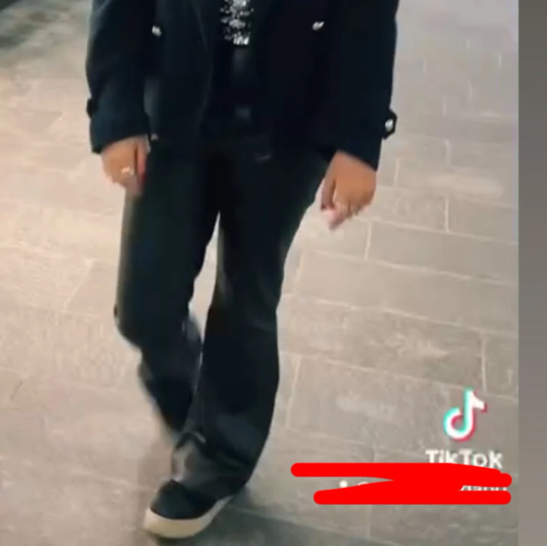 Svarta skinnbyxor bootcut