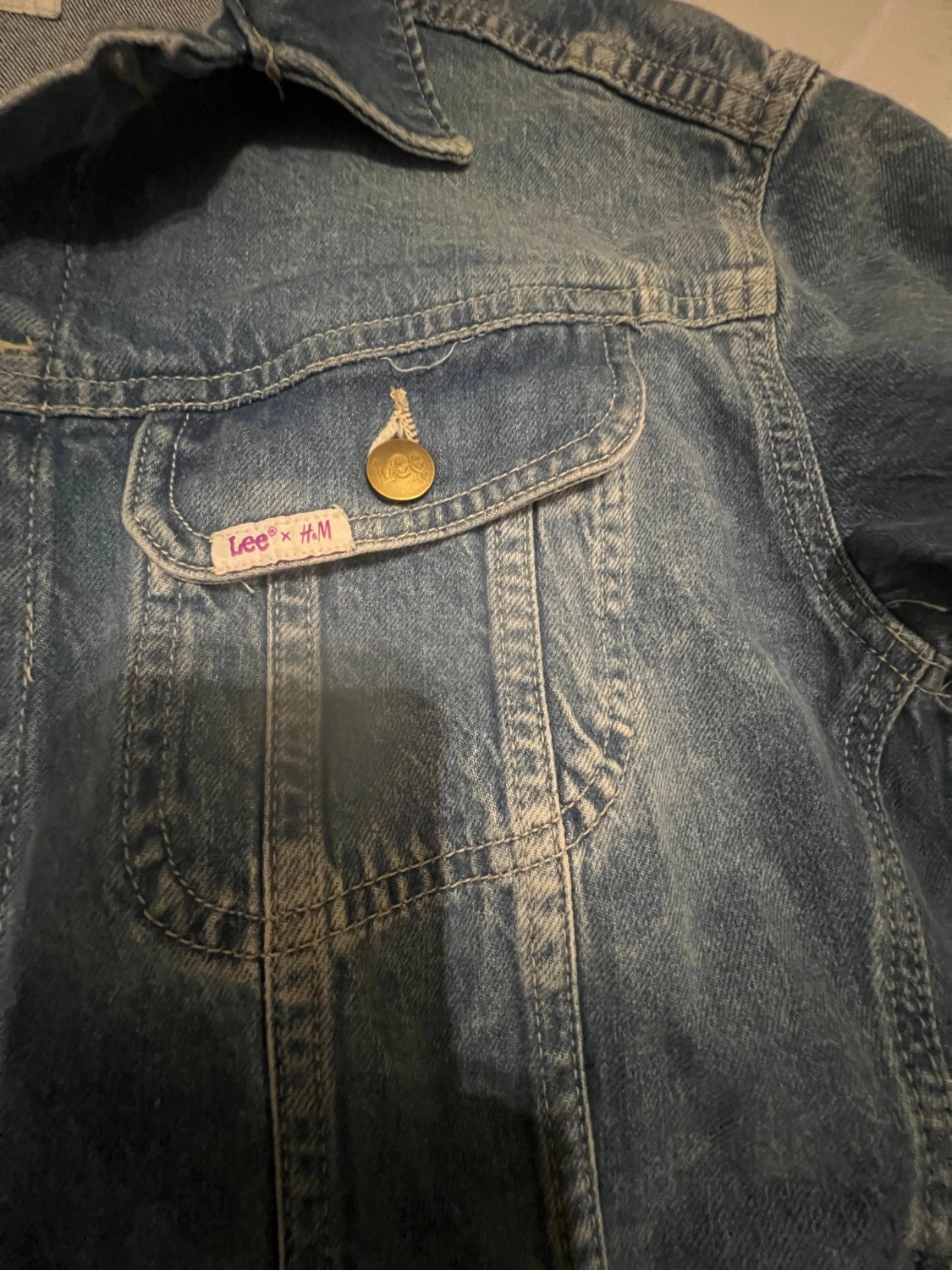 Blå jeansjacka Lee x h&m - 4