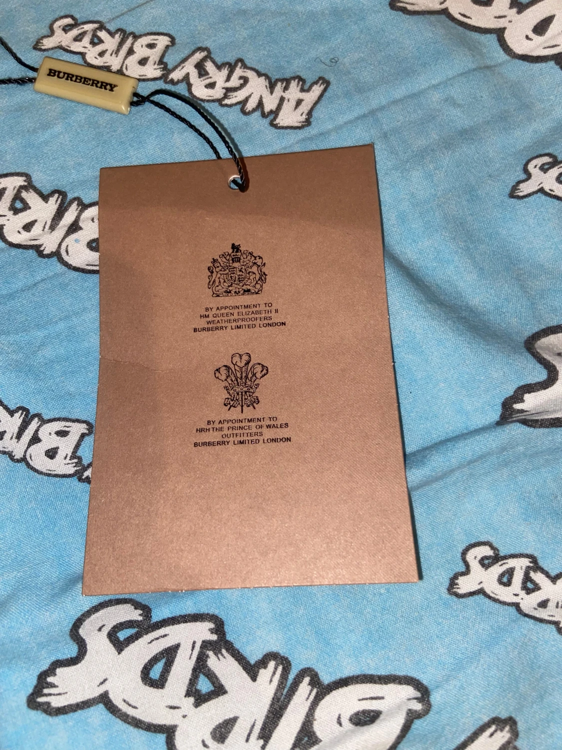 Grå Burberry hoodie med rutigt foder - 6