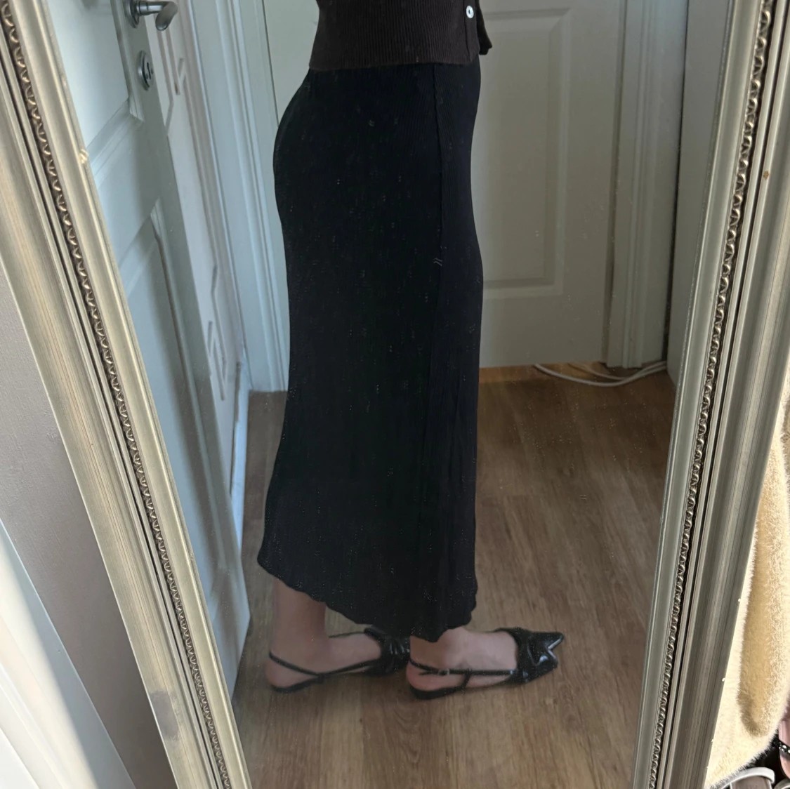 Svart ribbad långkjol från NA-KD - 1