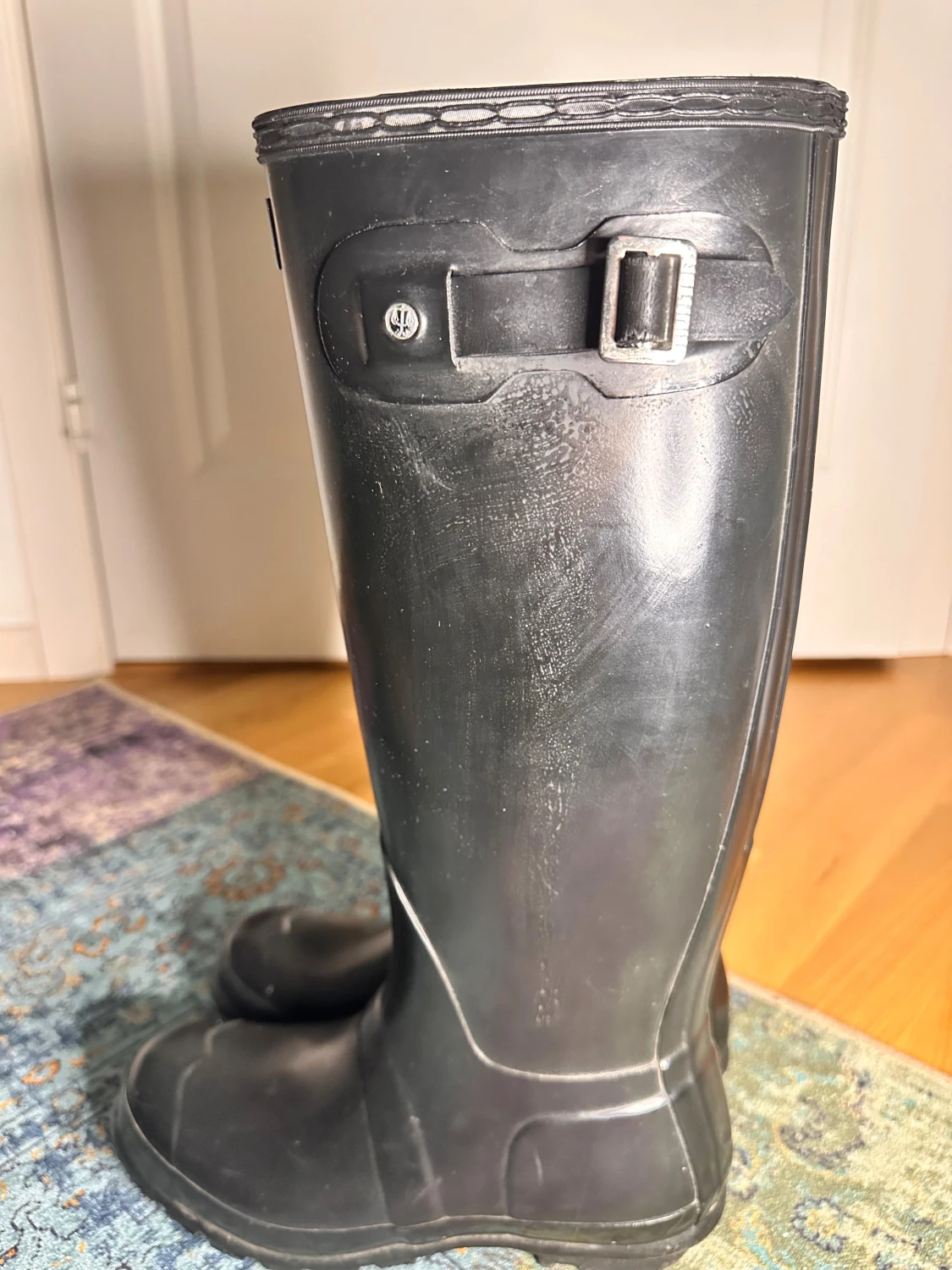 Svarta Hunter stövlar i gummi - 2