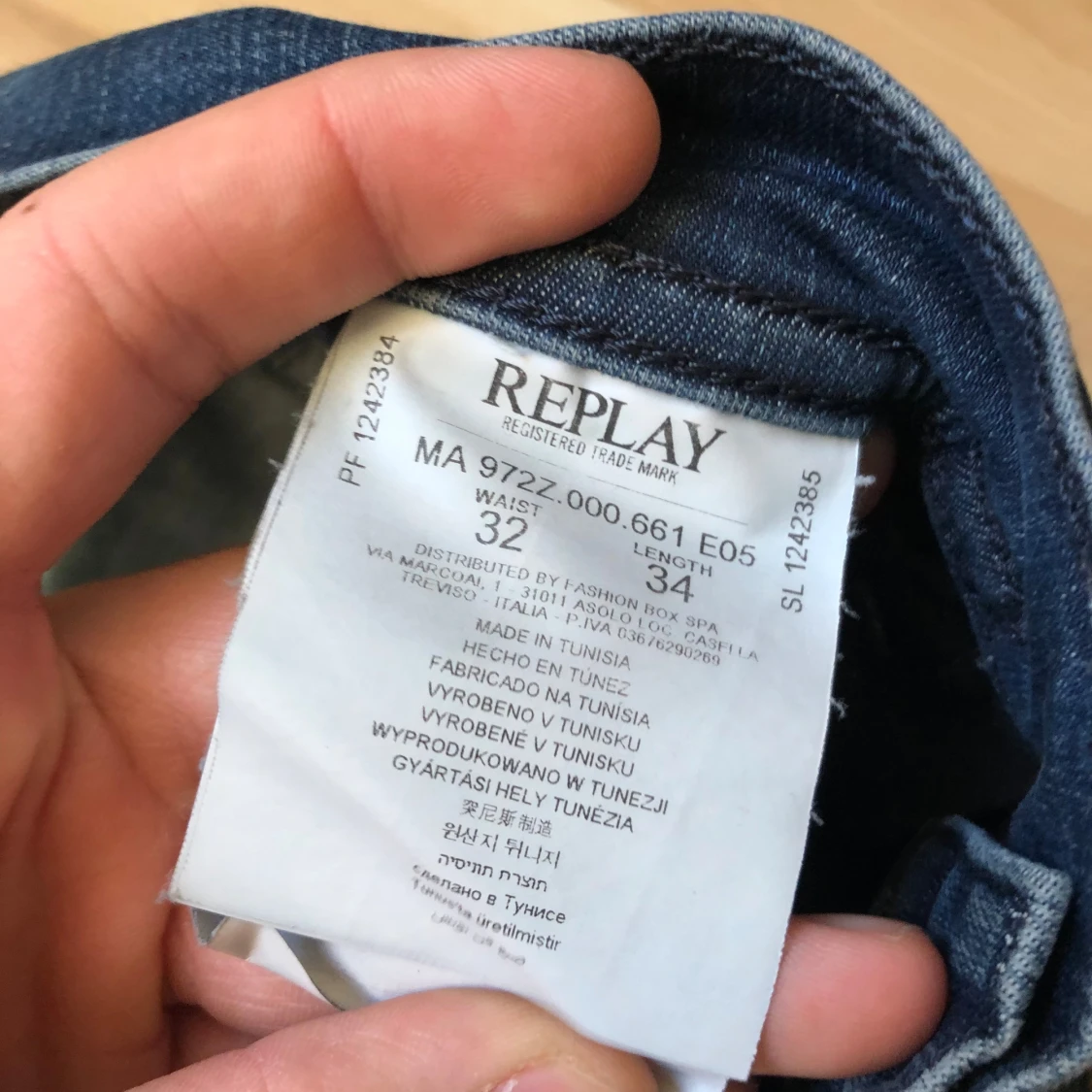 Replay jeans blå med slitningar - 3