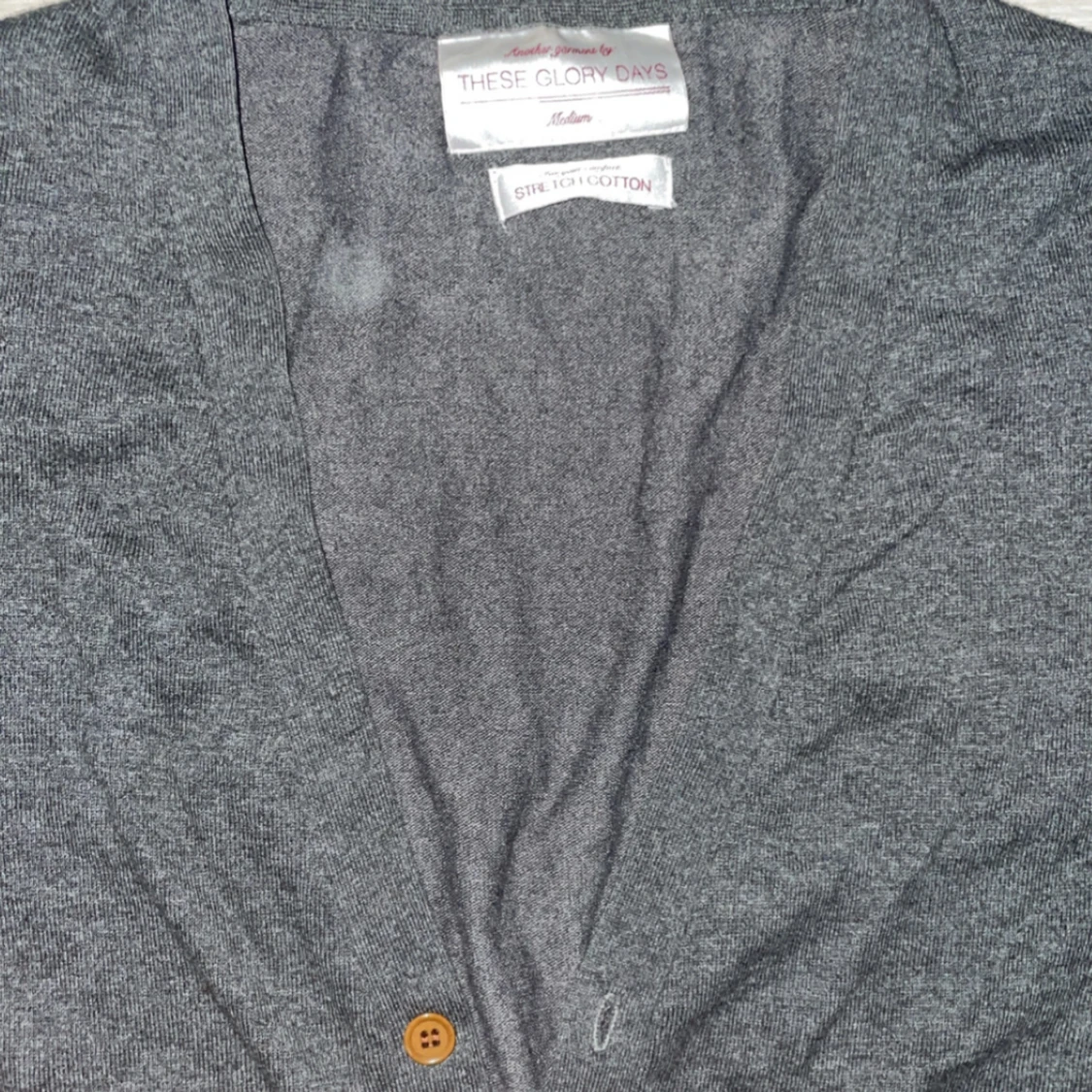 Mörkgrå kofta/cardigan från These Glory Days - 1