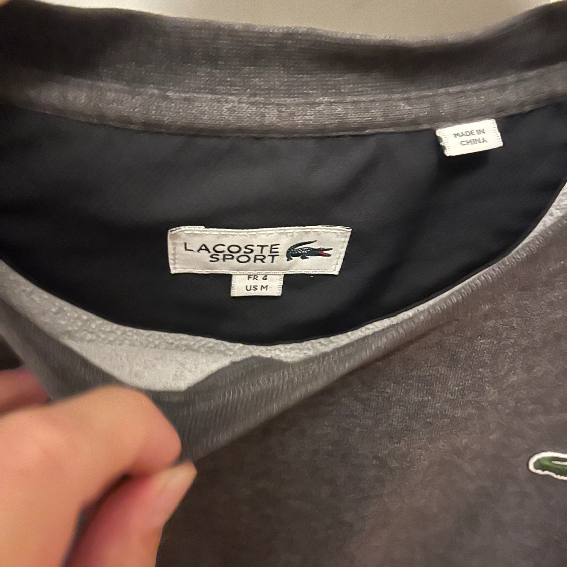 Mörkgrå sweatshirt från Lacoste Sport - 1