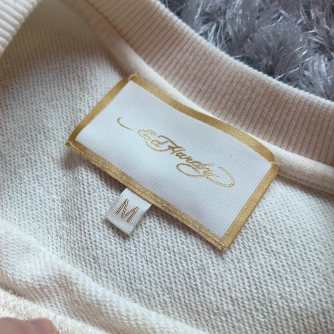 Beige Ed Hardy sweatshirt tigerprint Storlek M - 1