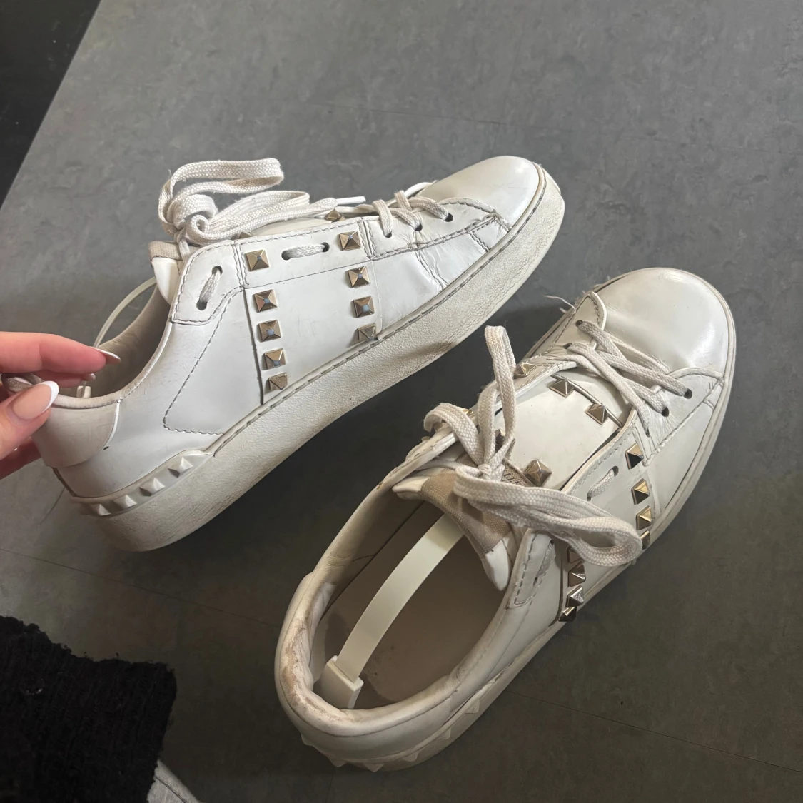 Valentino Rockstud vita sneakers - 4