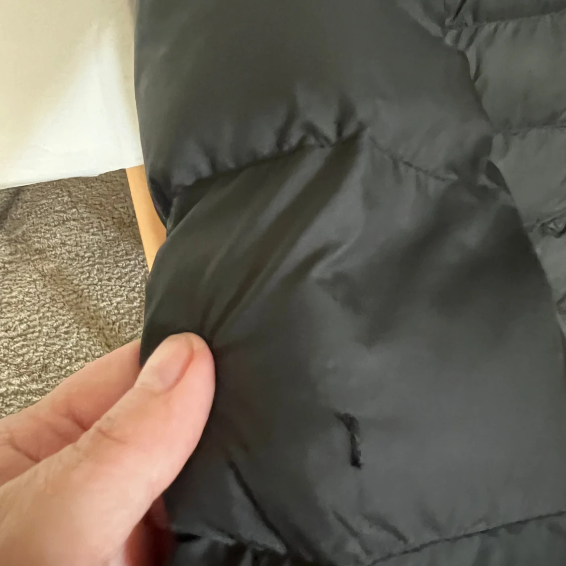 Svart dun jacka Adidas S - 4