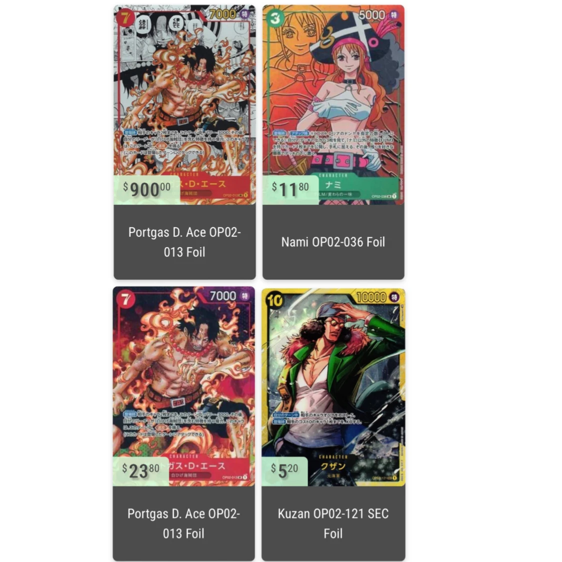 One Piece Card Game -OP-02. Paramount War Bosster Box.(Japansk) - 4