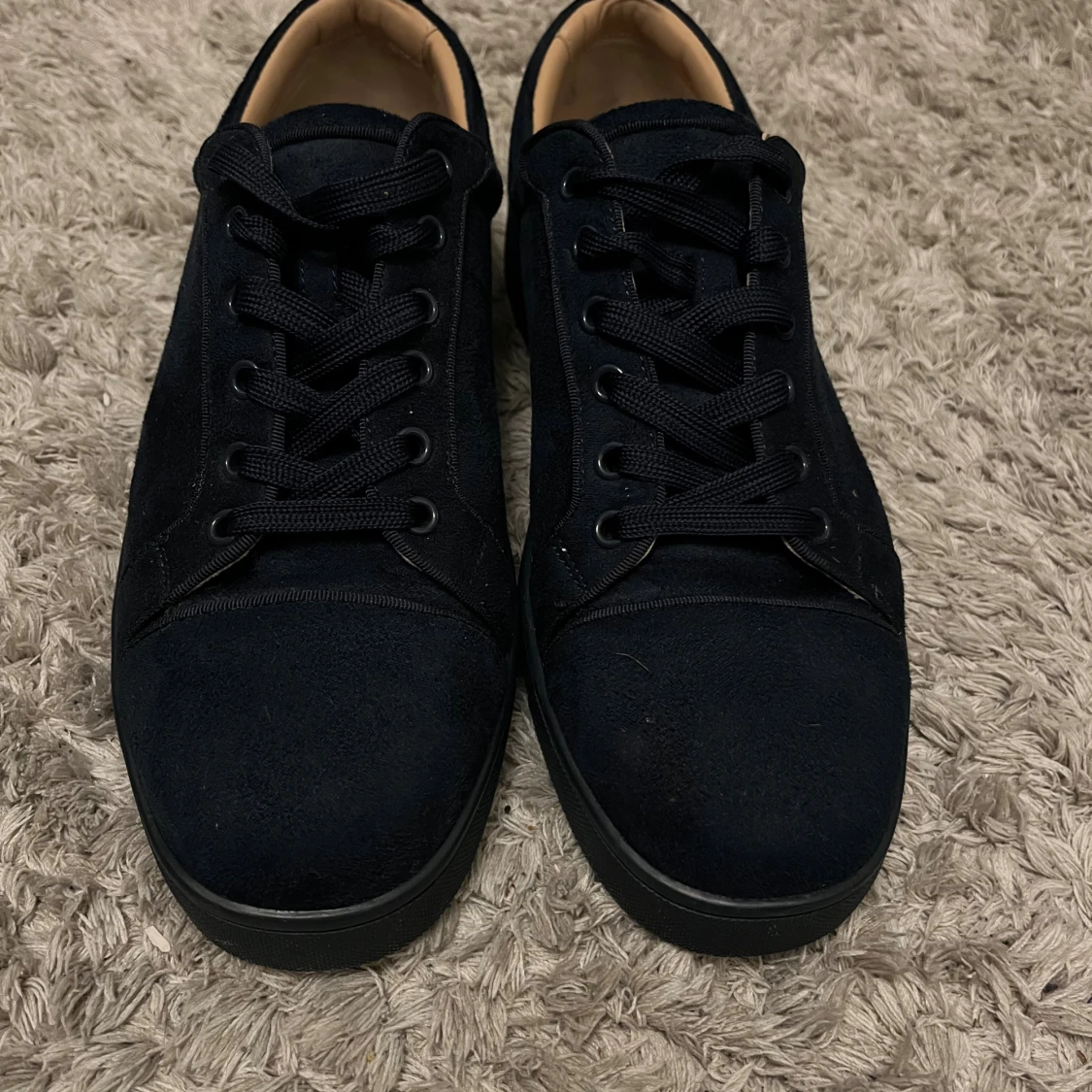 Christian Louboutin blåa sneakers mocka - 4