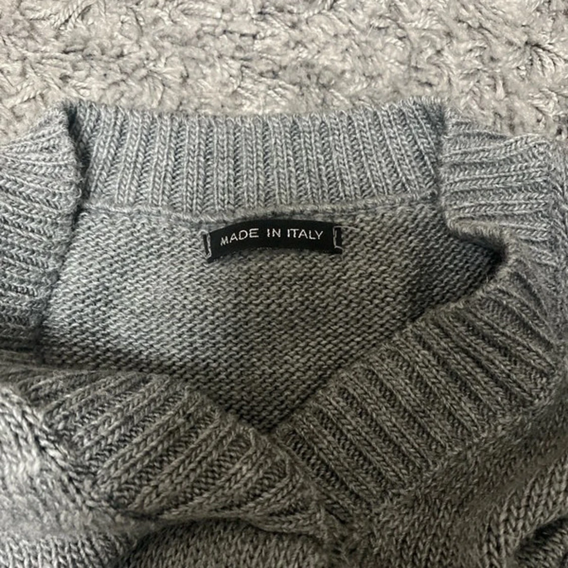 Grå stickad långklänning Made in Italy - 2