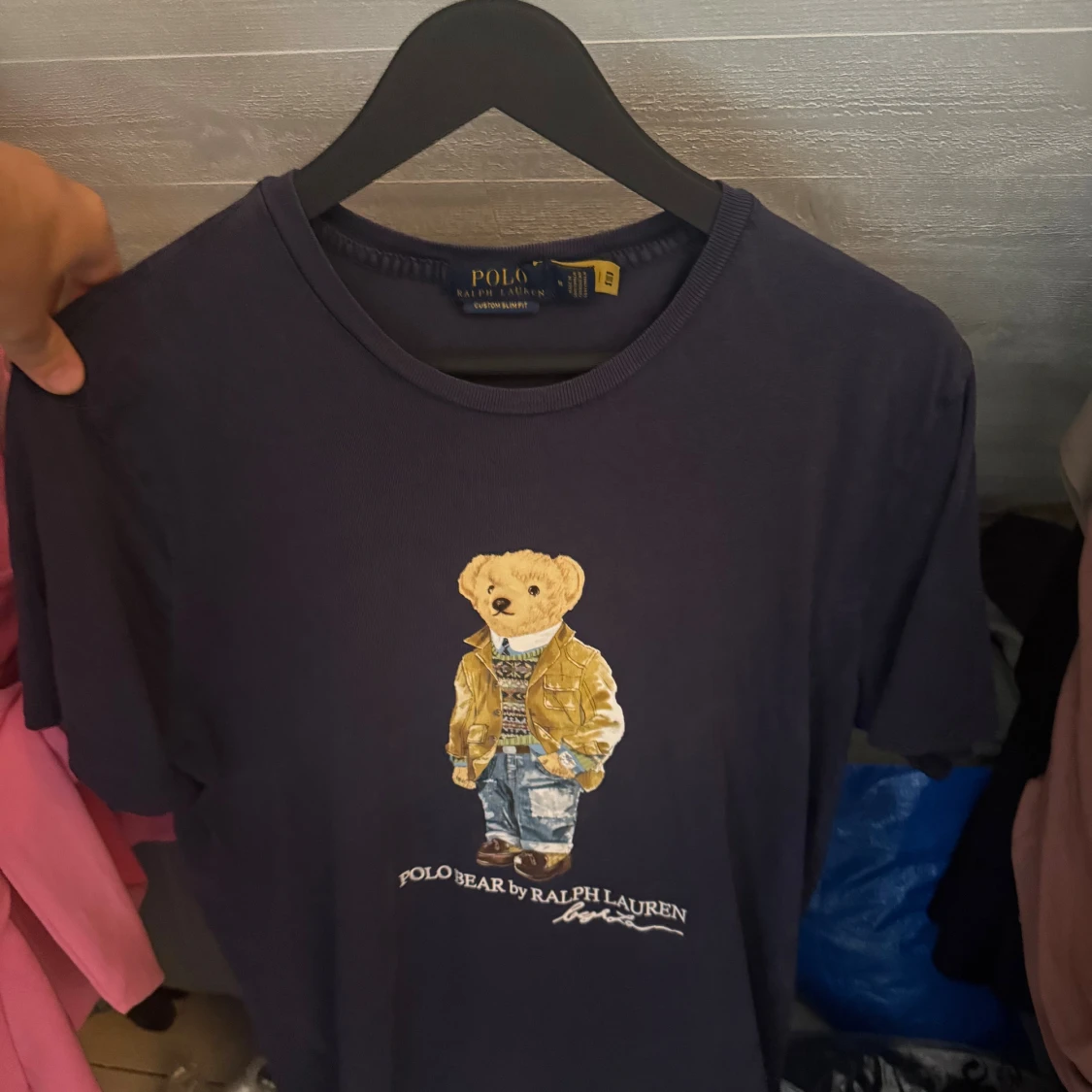 Mörkblå Polo Bear t-shirt Ralph Lauren