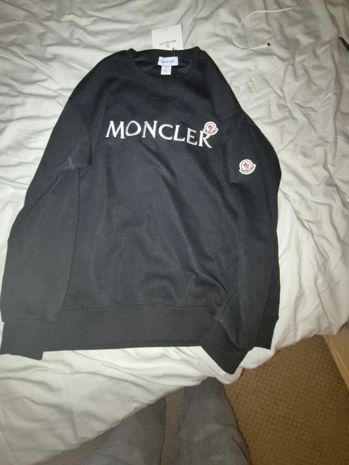 Svart sweatshirt från Moncler m/s
