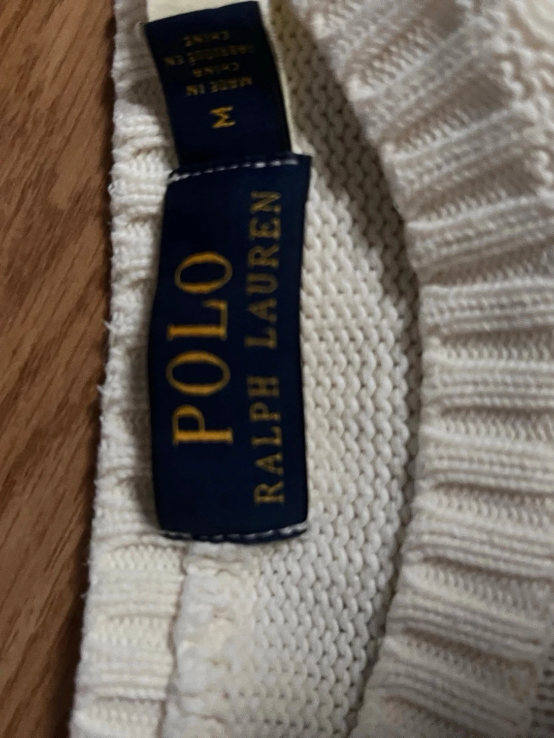 Vit stickad tröja från Polo Ralph Lauren - 2