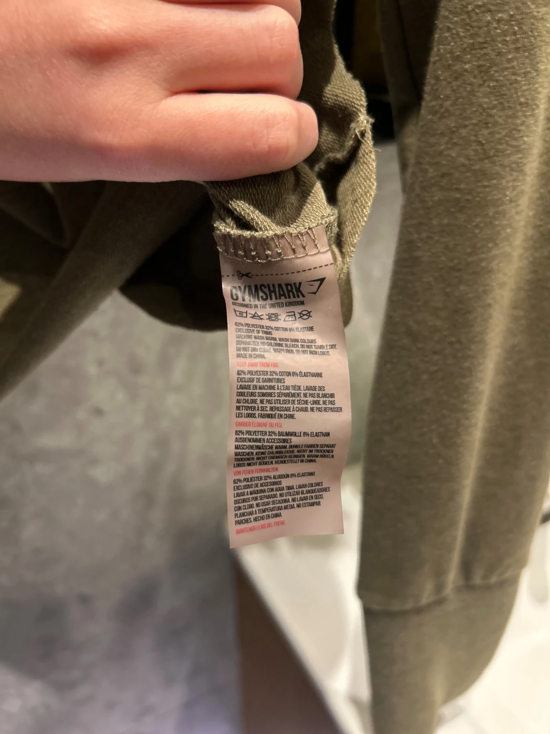 Gymshark cropped hoodie beige – stl XS - 4