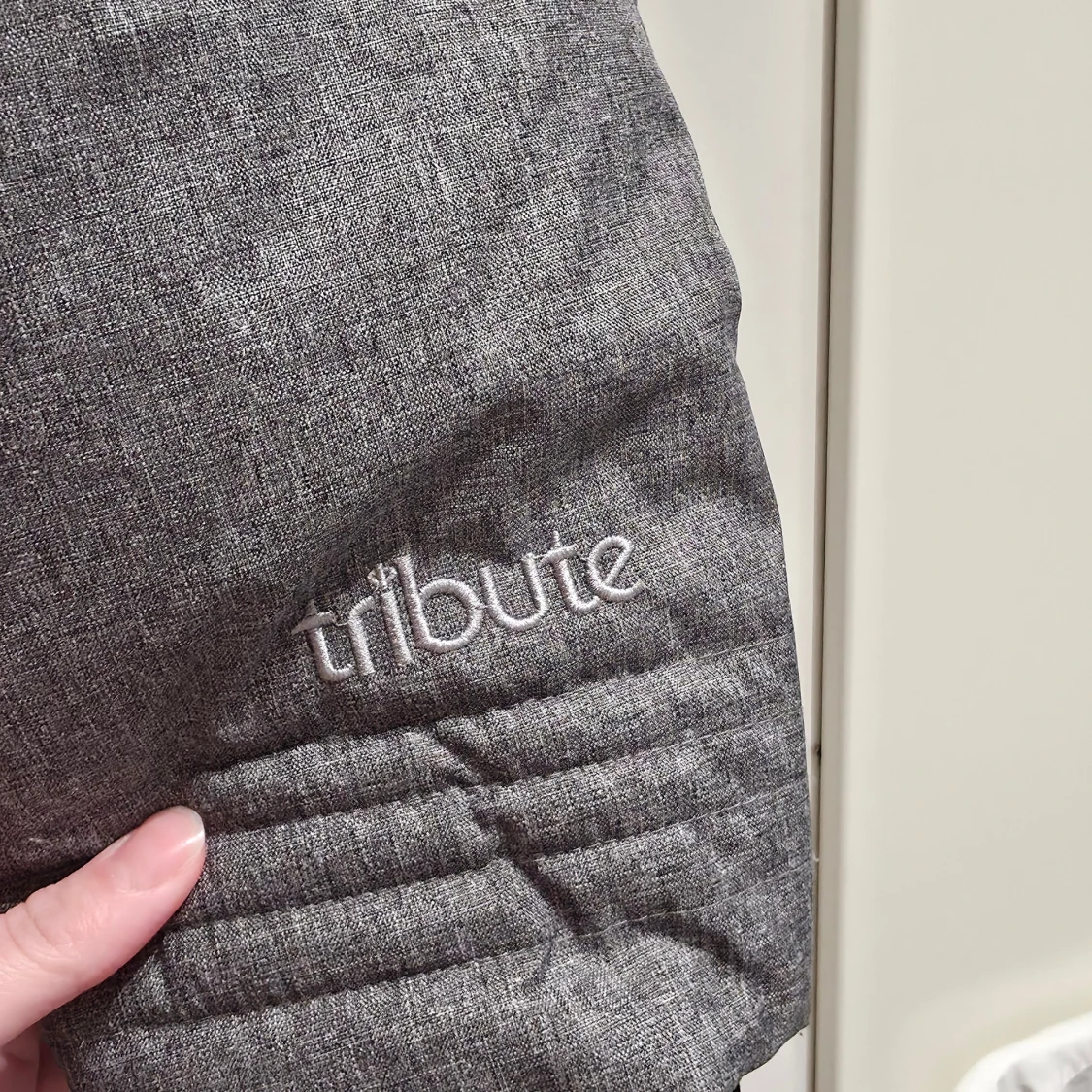 Grå lång pufferjacka från Tribute XL - 1