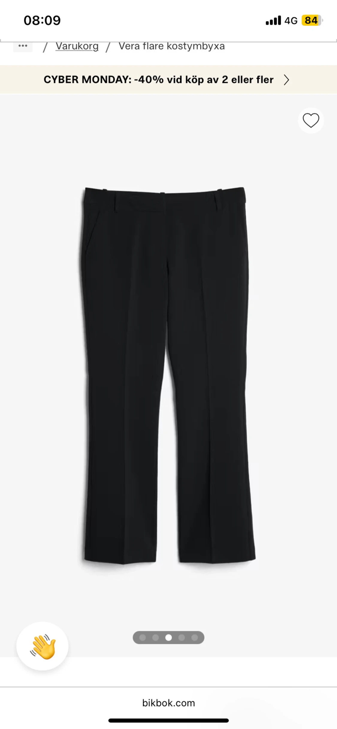 Svarta kostymbyxor från Bik Bok - 1