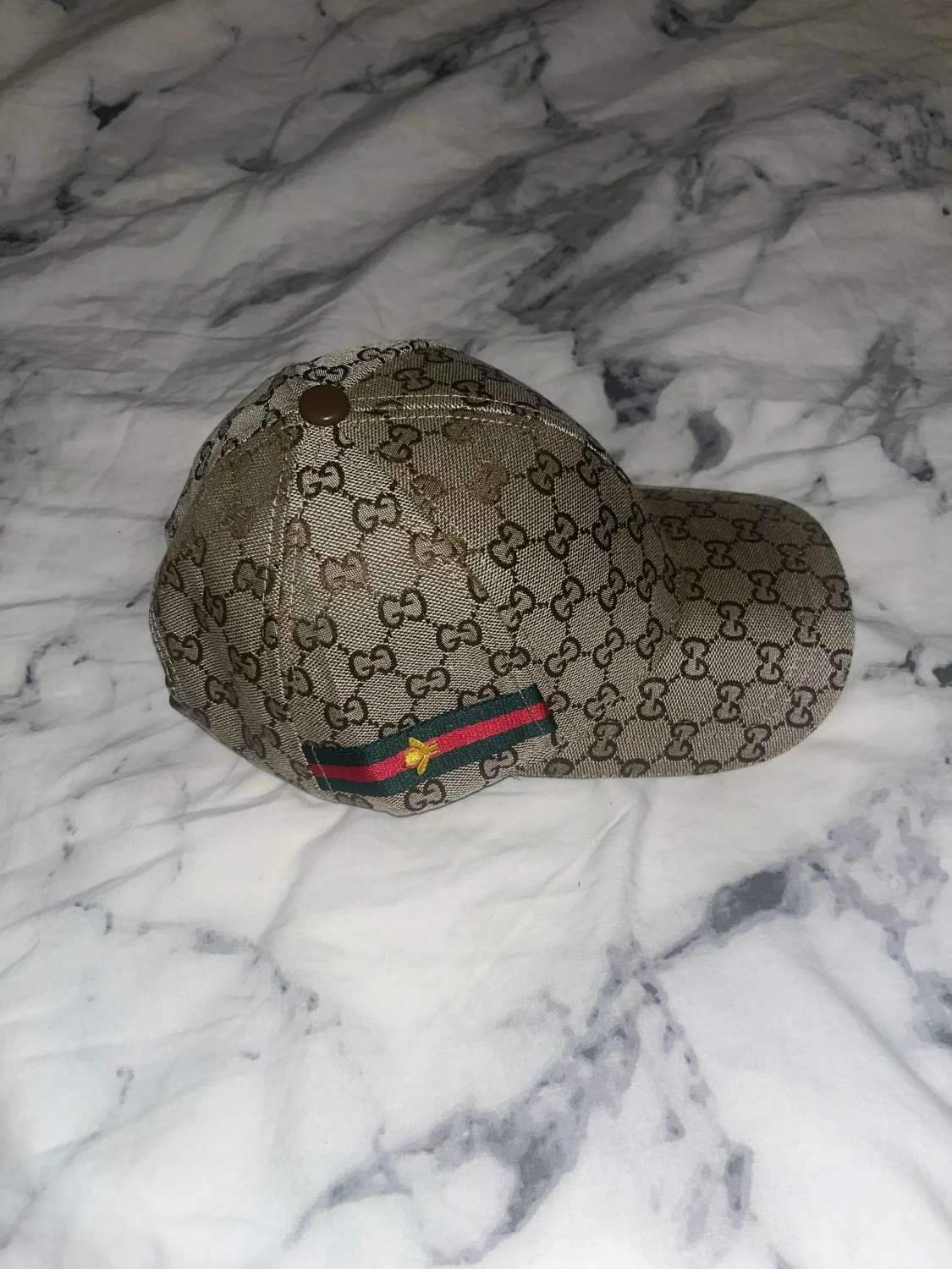 Gucci keps beige med brodyr - 1