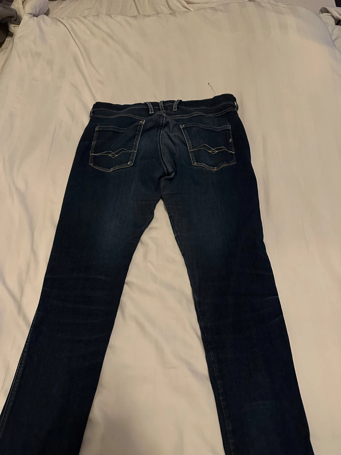 Replay mörkblå jeans tapered fit - 1