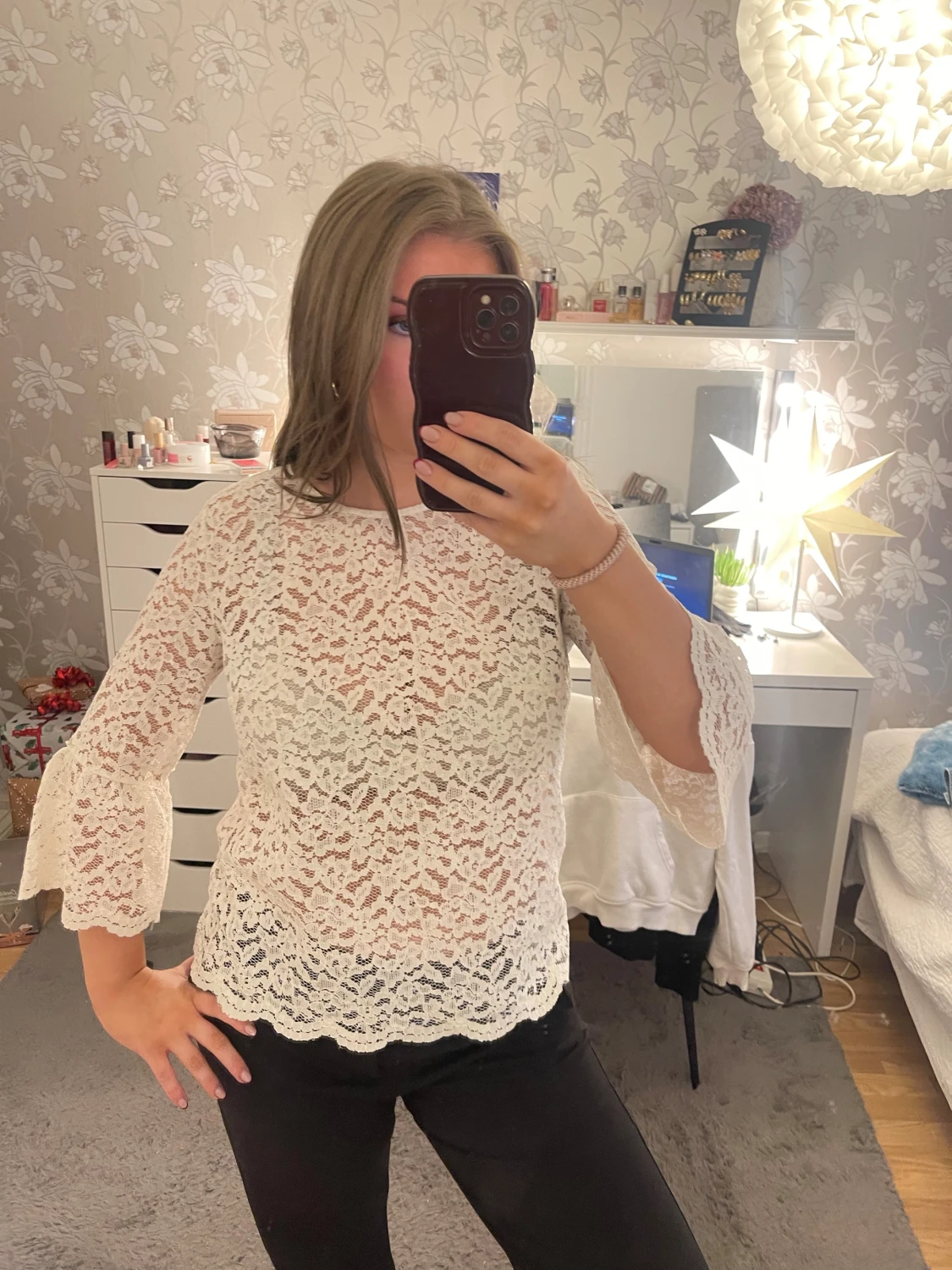 Spetstopp med volangärm - 1