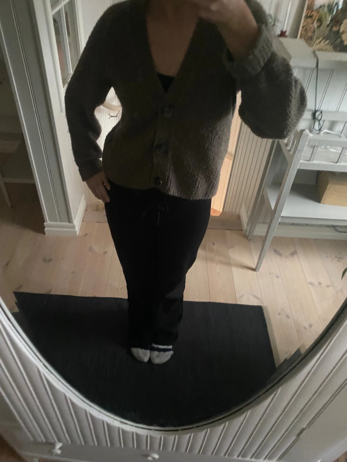 Brun stickad kofta från Lindex - 3