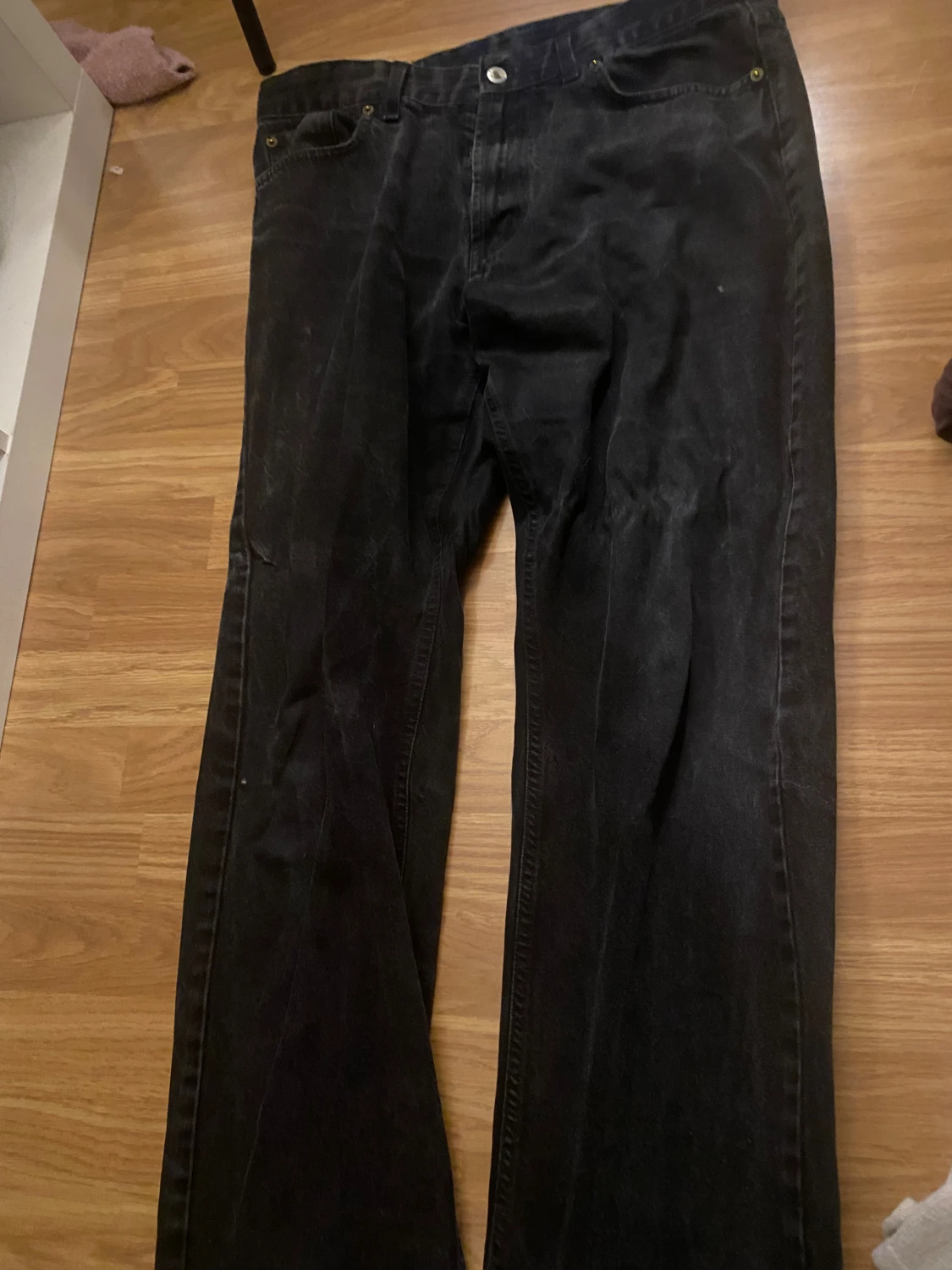 Svarta straight jeans från Mac Gordon