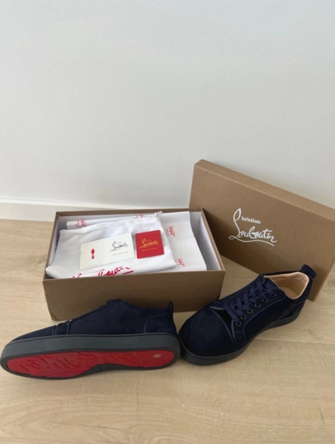 Mörkblå sneakers från Christian Louboutin - 1